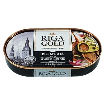 Riga Gold Big Sprats in Oil (Easy Opener) 190g