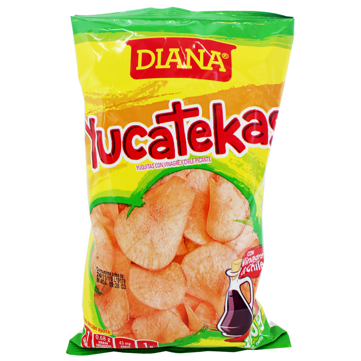 Diana Yucatekas Chips vinegar hot chili 71gr