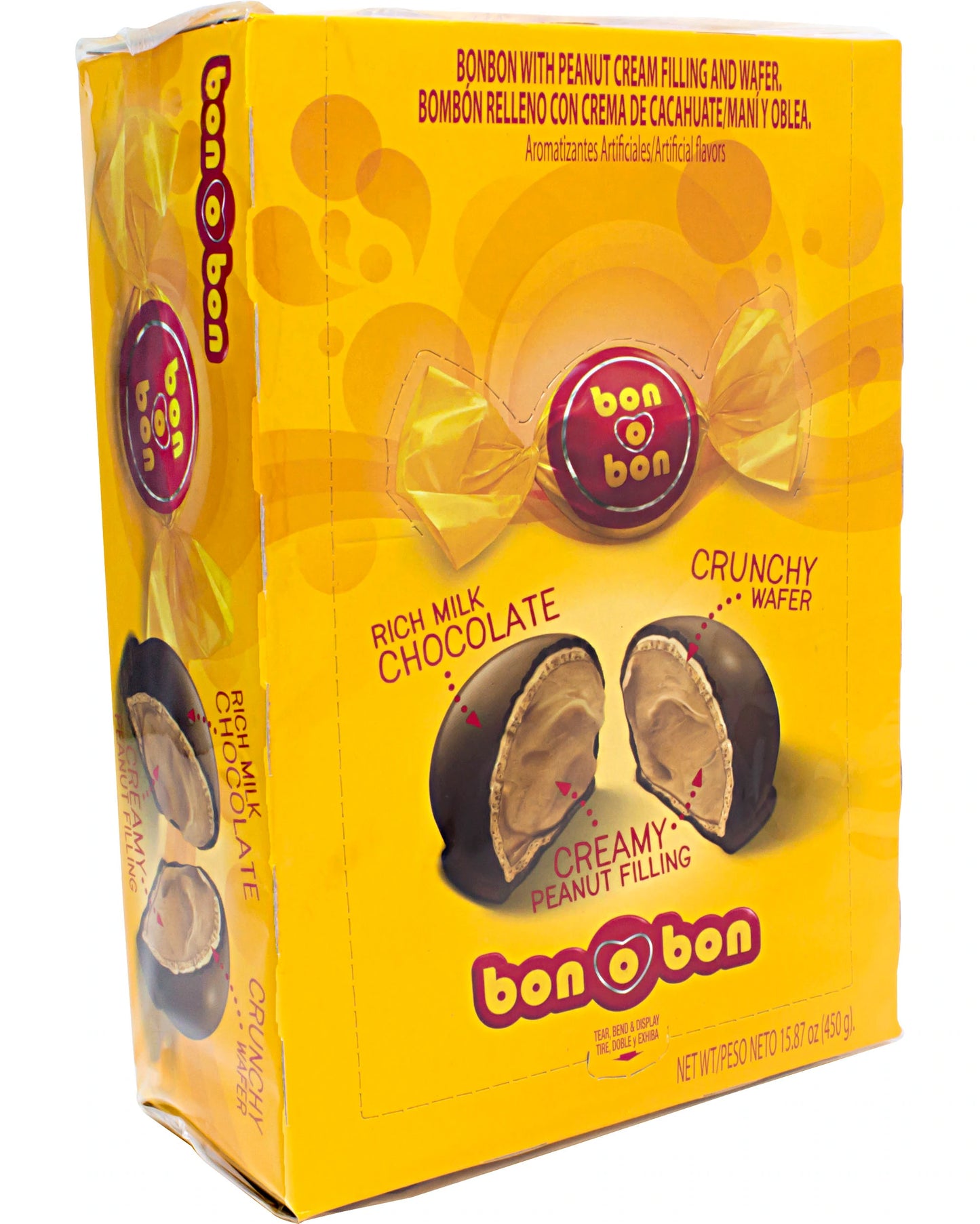 Bon o Bon with Peanut Cream Filling And Wafer 450g(30 units)