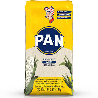 Harina Pan White Corn Maiz Blanco 1 kg Masa Arepa