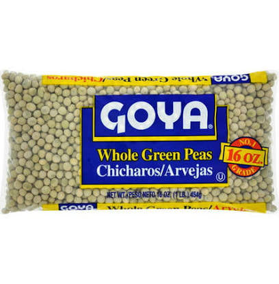 Goya  Chicharos Arvejas Whole Green Peas 16oz