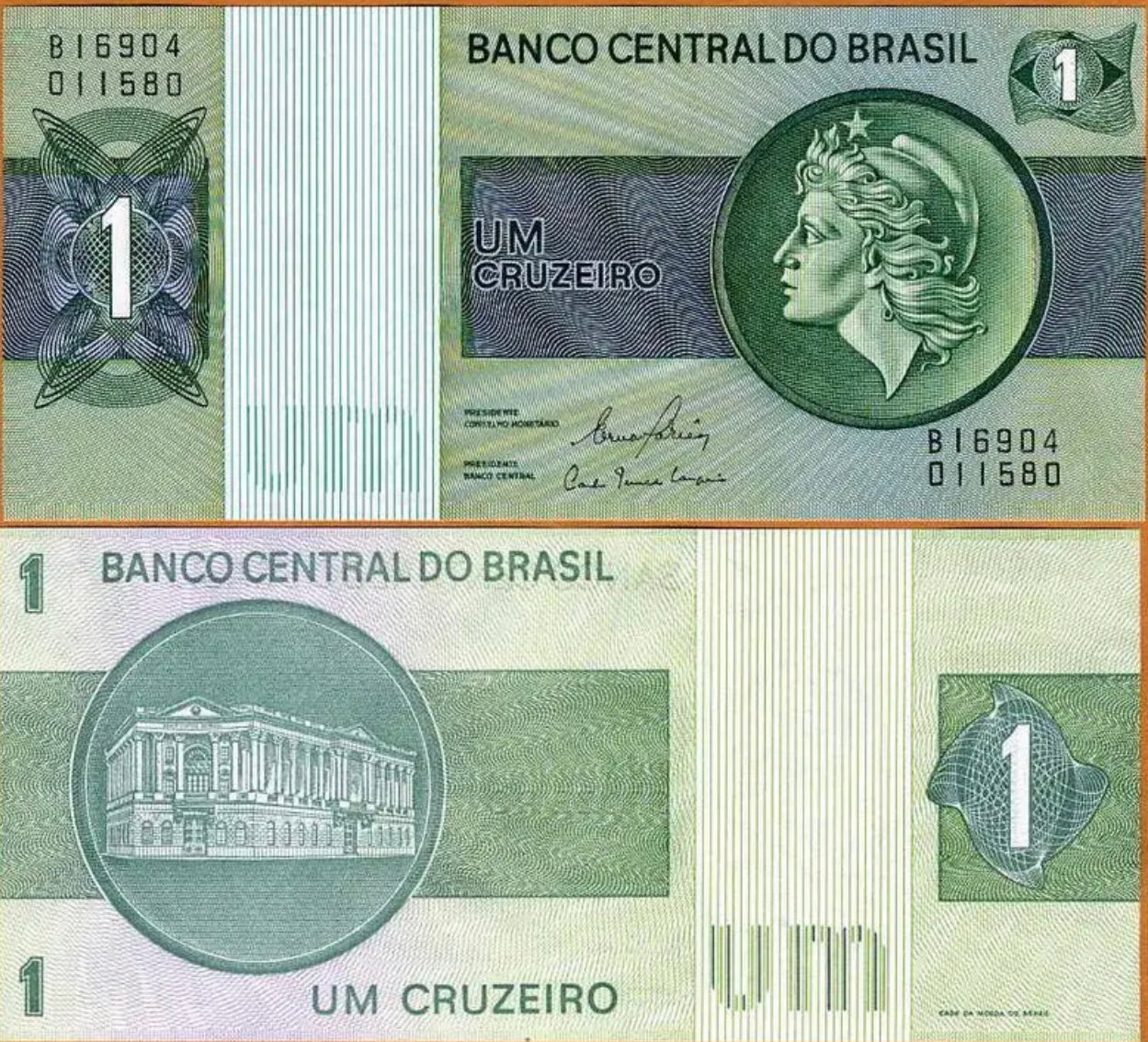 Brazil, 1 cruzeiro, ND (1980), P-191Ac, UNC