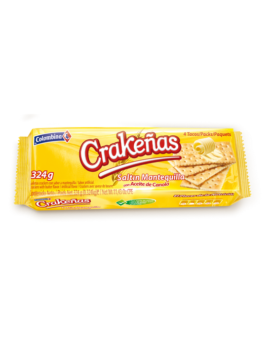 Colombina Butter Crackers Crakeñas 324gr