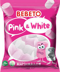 Bebeto Halal Pink&White Marshmallow Fat Free 275gr