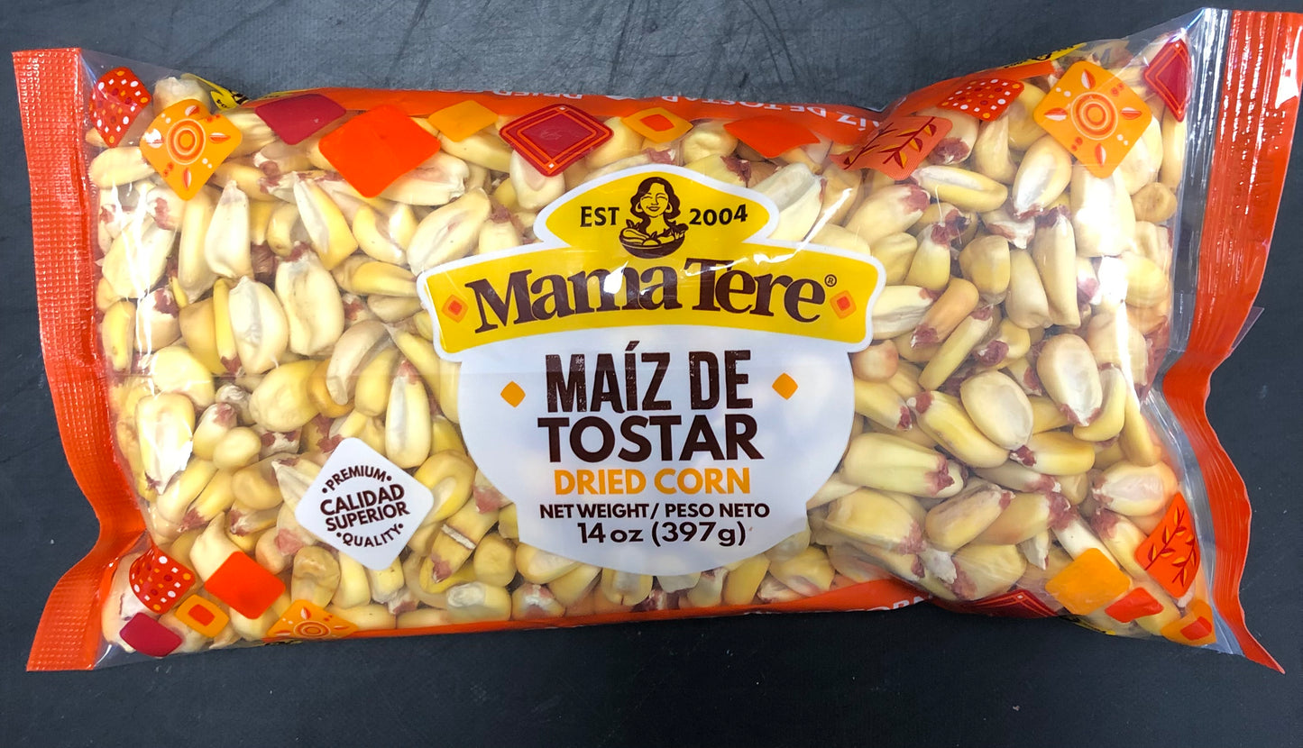 Mama Tere Maiz De Tostar (Dried Corn) 14oz