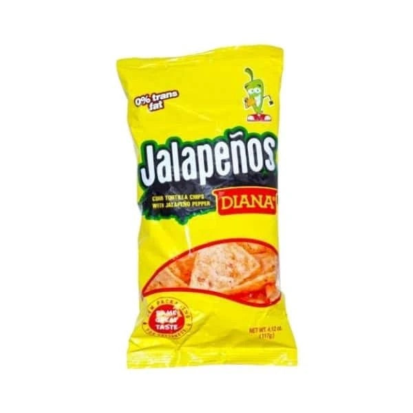 Diana Jalapeños Corn Tortillas Chips 117gr