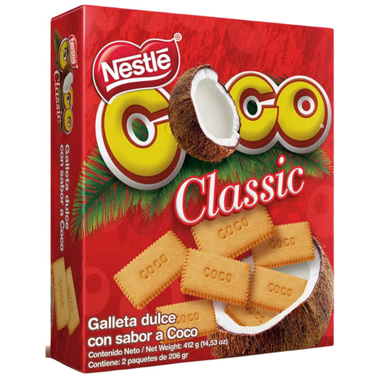 Nestle Galleta Coco Classic (Coconut Flavored Cookies) 14.53oz