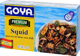 Goya Squid In their Own Ink Pieces Hot Sauce 4oz Calamares