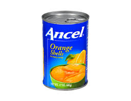 Ancel Orange Shells Casco de Naranja in Syrup 17oz