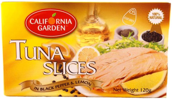 California Garden Tuna Slices In Black Pepper and Lemon 120gr