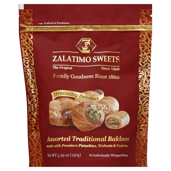 Zalatimo Sweets Assorted Traditional Baklava 150gr