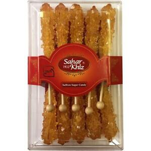 Sahar Saffron Crystal Rock Candy sticks 150gr