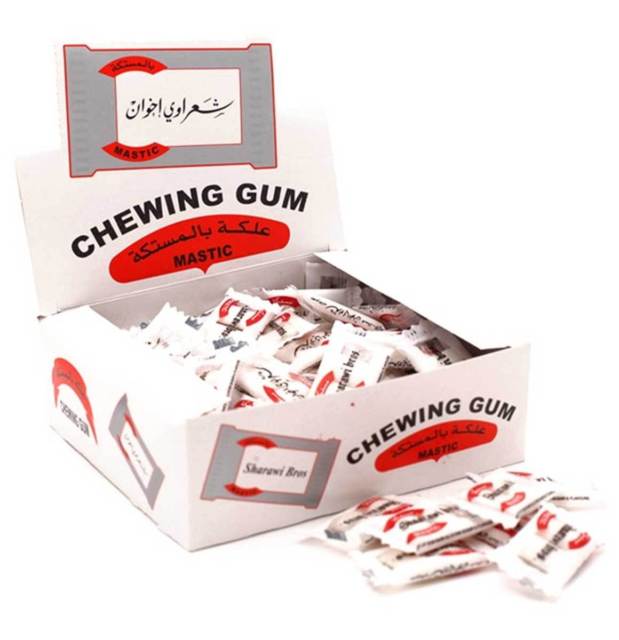 Sharawi Chewing Gum Mastic 290 gr (100 packs X 2 Pieces)