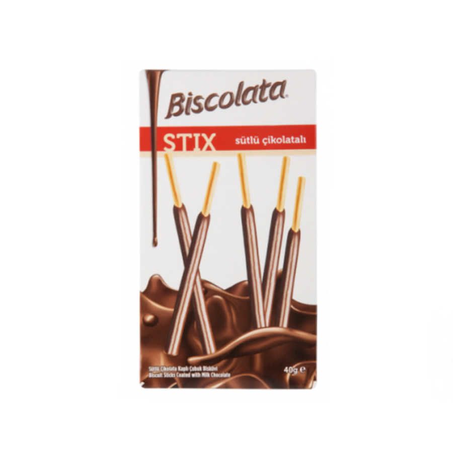 Biscolata Stix Milk Chocolate 40grX12pcs